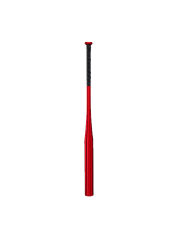 relaxdays Baseballschläger in Rot - 86 cm