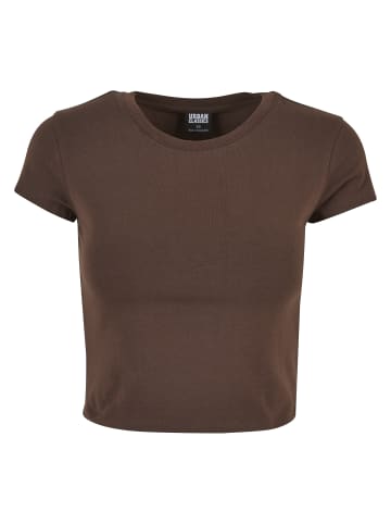 Urban Classics Cropped Tees in brown