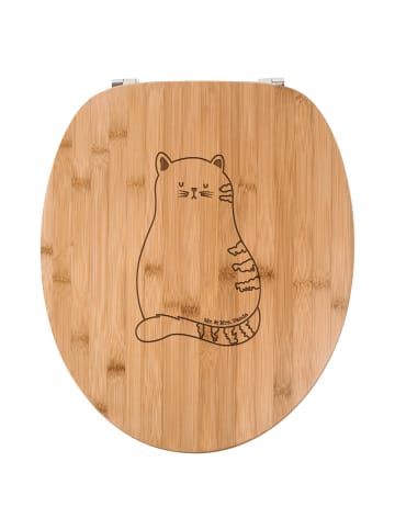 Mr. & Mrs. Panda WC-Brille Katze Sitzen ohne Spruch in Transparent