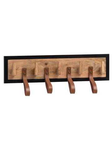 FineBuy Wandgarderobe in Braun / Mango / 60x6x15