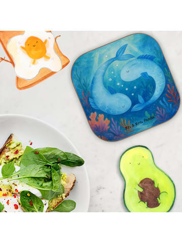 Mr. & Mrs. Panda gläseruntersetzer Sternzeichen Fische Design oh... in Weiß