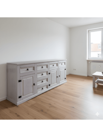 ebuy24 Schrank New Mexico Grau 200 x 44 cm