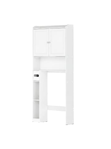 VASAGLE Badregal Siren in Wolkenweiß - (B)20 x (H)170 x (T)79 cm