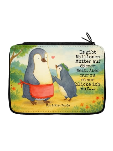 Mr. & Mrs. Panda Federmappe Pinguin mit Kind Design mit Spruch in Weiß