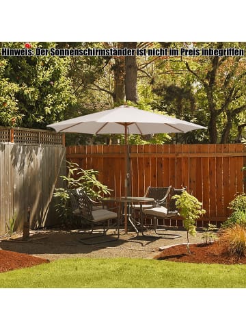 COSTWAY Sonnenschirm Ø300cm in Beige