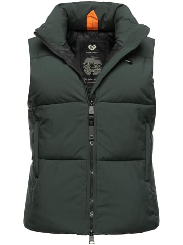 ragwear Steppweste Ailish in Dark Green