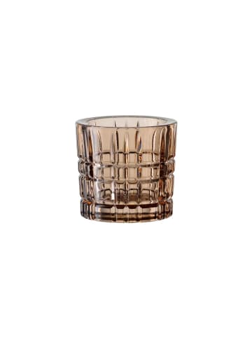 Nachtmann 2er Set Teelichthalter Square Votives in ø 7,1 x 6,6 cm in Tobacco