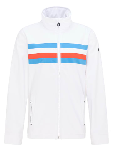 DreiMaster Maritim Herren Funktionsjacke in Weiss Retroblau
