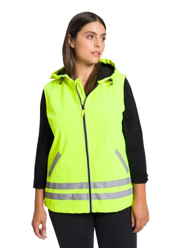 Ulla Popken Softshelljacke in neon gelb