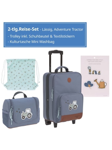 Lässig 2-tlg. Reise-Set - inkl. Trolley in blue,motif