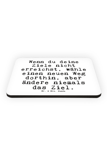 Mr. & Mrs. Panda Kühlschrankmagnet Wenn du deine Ziele... mit Sp... in Weiß