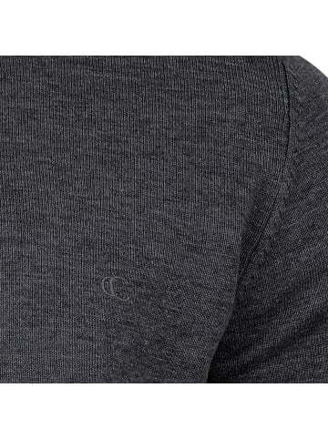 Clark Crown® Basic Crew Neck Strickpullover in anthrazit