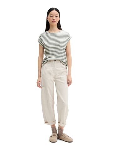 Marc O'Polo Gestreiftes T-Shirt regular in Medium Green