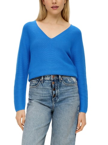 S. Oliver Strickpullover in Blau