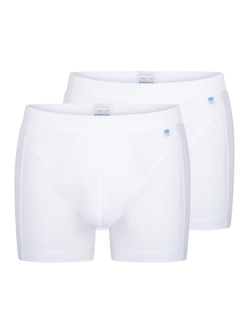 Schiesser Retro Short / Pant Long Life Cotton in Weiß