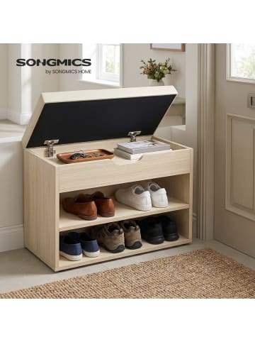 VASAGLE Schuhbank Custos in Natur, Beige - (B)30 x (H)44 x (T)60 cm