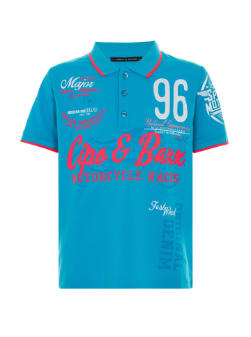 Cipo & Baxx Poloshirt in TURQUOISE