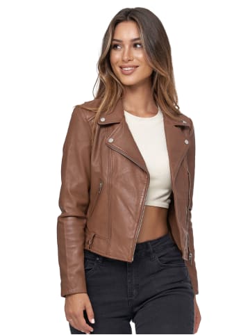 Tazzio Lederjacke "F507" - in Camel