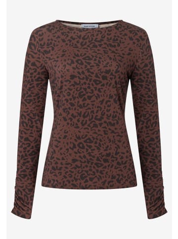 More & More Langarmshirt in braun schwarz