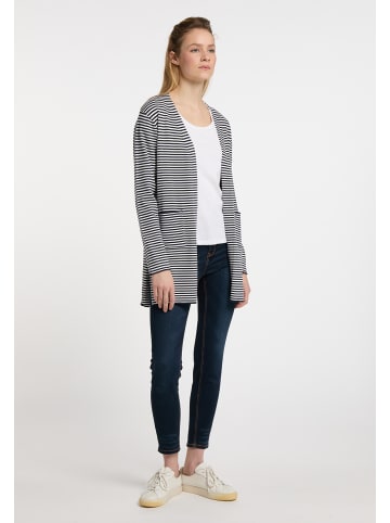 DreiMaster Maritim Damen Cardigan in Marine Wollweiss