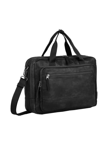 Camel Active TRACES Business Tasche mit gepolstertem Laptopfach in Schwarz