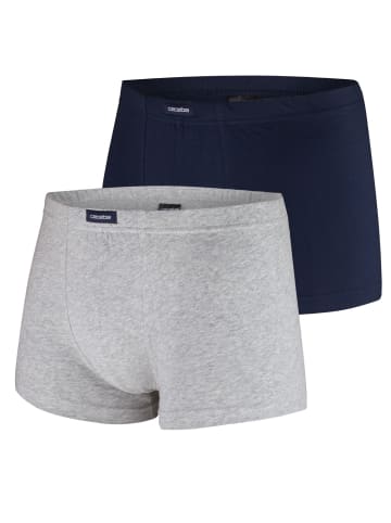 CECEBA Boxershorts 4er Pack in Navy / Grau melange