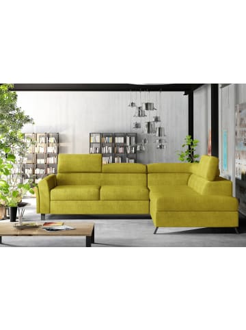 MF Design Katara Recamiere Rechts in Senfgelb -  (L) 265 x (B) 265 x (H) 92 cm