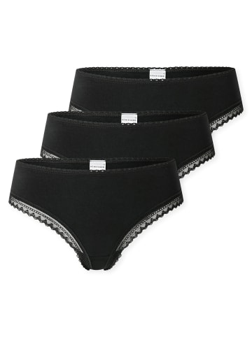 Schiesser String 3er Pack in Schwarz