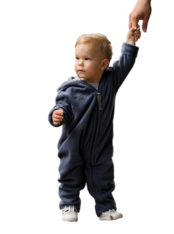 Hoppediz Overall Fleece-Overall mit Umschlagbündchen in ocean