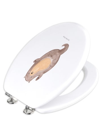 Mr. & Mrs. Panda WC Sitz Otter Umarmen ohne Spruch in Weiß