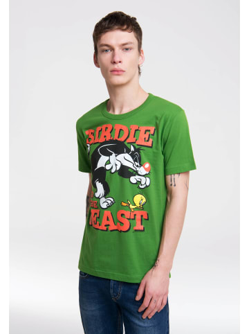Logoshirt T-Shirt Looney Tunes – Sylvester & Tweety in hellgrün