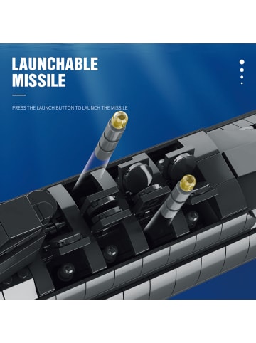 COFI 1453 Reobrix 800 U-Boot Klemmbaustein Modell 1498 Teile ab 14 in Schwarz