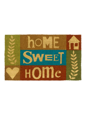 GMD Living Home Sweet Home Kokosmatte BRAGA in Bunt