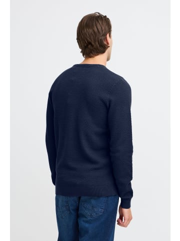 BLEND Strickpullover BHREDHILL CREW NECK KNIT NOOS in Blau