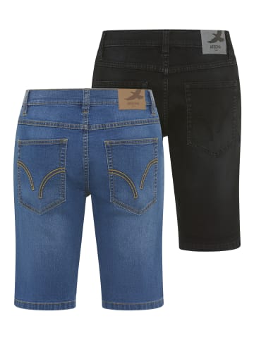 ARIZONA Jeansshorts in blue used/ black