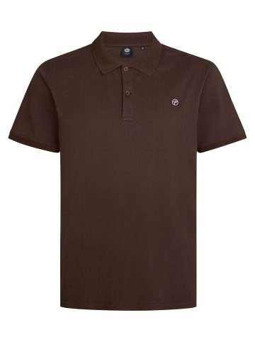 Petrol Industries Klassisches Poloshirt in Plus Size Missoula in Braun