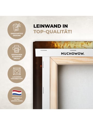 MuchoWow Leinwand bilder Goldenes Gesicht (BxH)