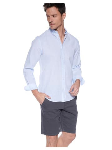 Steffen Klein Leinenhemd Tailored Fit in blau