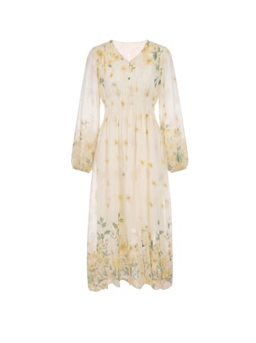 LYNNEA Women Dress in Cream Yellow