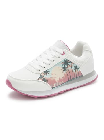 LASCANA Sneaker in weiß/pink Miami