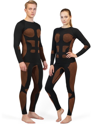 normani 2 x Lange Unterhosen Ski- und Thermounterwäsche in Orange