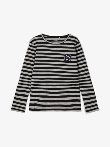 name it Jungen Langarm-Shirt gestreift in Grau