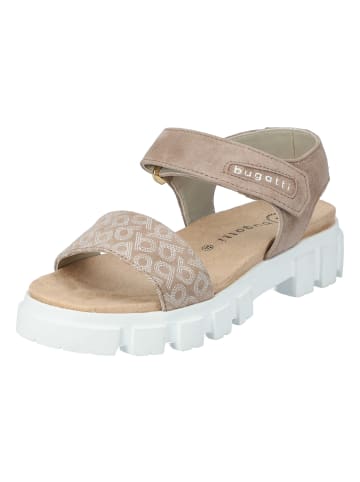 Bugatti Plateausandalen Mary in taupe / white