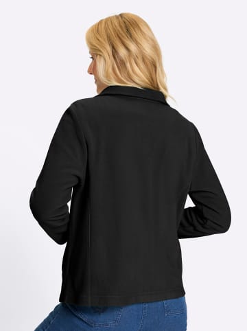 Sieh an! Fleecejacke in schwarz