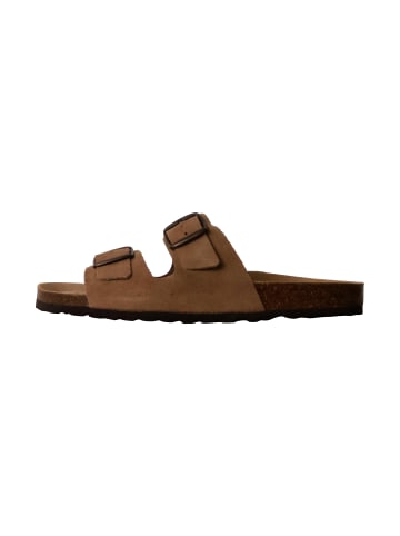 Divine Factory Mystral-Lederpantoletten Beige