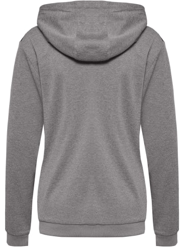 Hummel Hummel Zip Kapuzenpullover Hmlauthentic Multisport Damen Atmungsaktiv Feuchtigkeitsabsorbierenden in GREY MELANGE