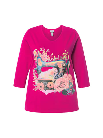 Ulla Popken Shirt in dunkles malve