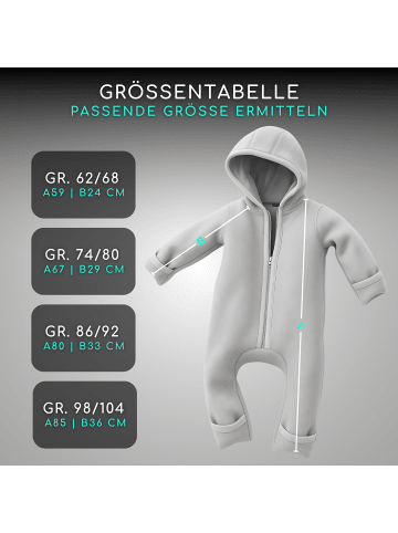 ALAVYA HOME Walkoverall Bio-Schurwolle - Pastel Grau