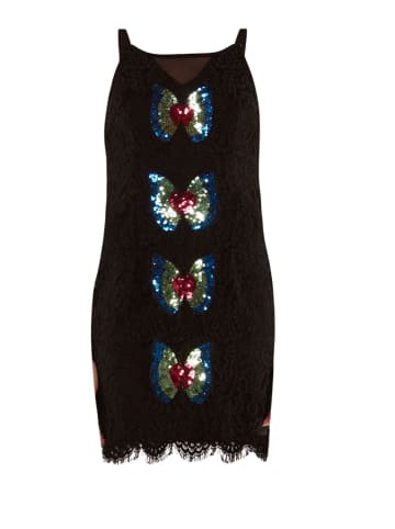 TOOCHE Kleid "Schmetterling" in Schwarz