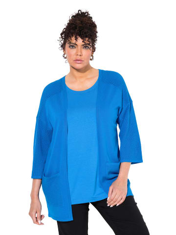 Ulla Popken Strickjacke in royalblau